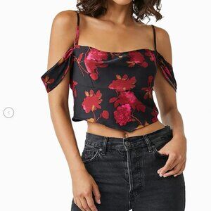 NWT Free People Cassandra Victorian Goth Rose Matador Top